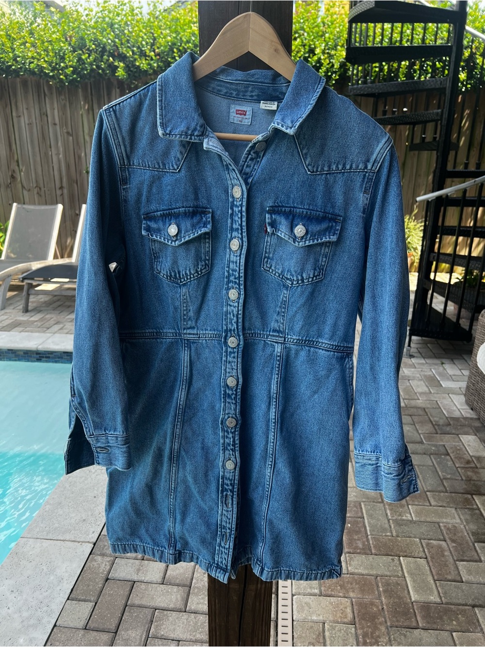 Levi’s long sleeve denim dress